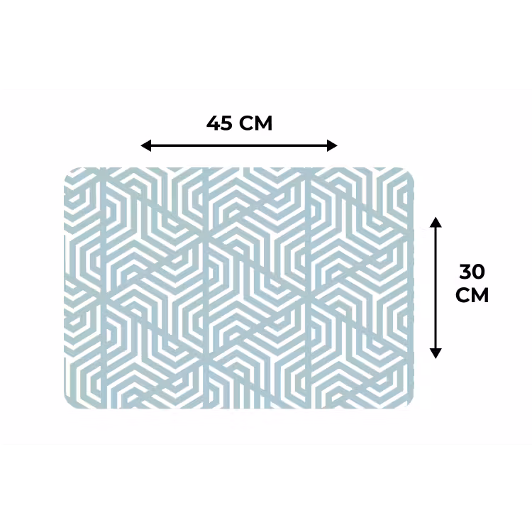 Design - Geometrie - Patroon - Driehoek Placemat vinyl groot 368 -specs