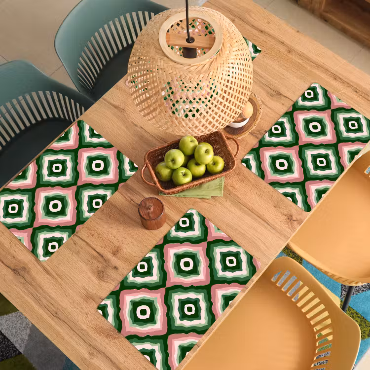 Ontwerp - Organisch - Kleurrijk Placemat vinyl groot 368 -zzsfeer5_Kitchenyeah-website