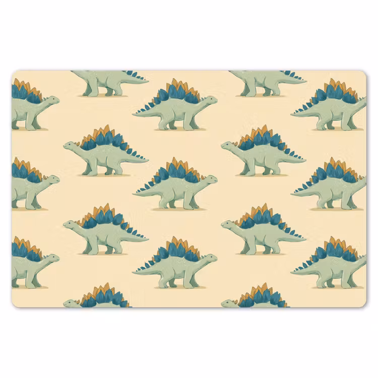 Dino - Patroon - Groen Placemat vinyl groot 368 -zzsfeer1_Kitchenyeah-website