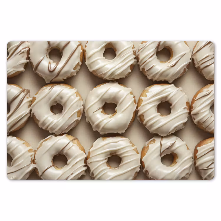 Donuts - Chocolade - Wit - Beige Placemat vinyl groot -zzsfeer1_Kitchenyeah-website