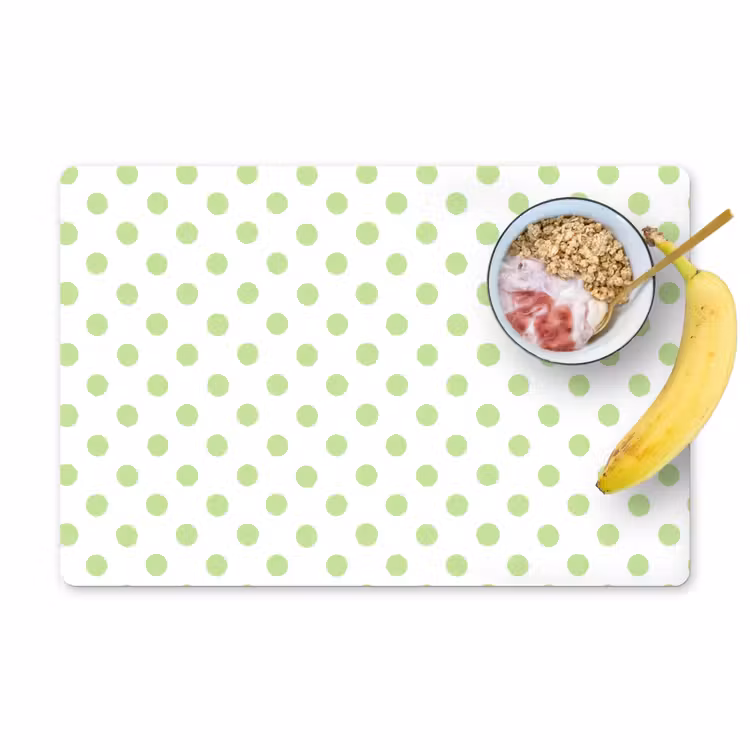 Dots - Klassiek - Groen Placemat vinyl groot 368 -zzzproduct_Kitchenyeah-website