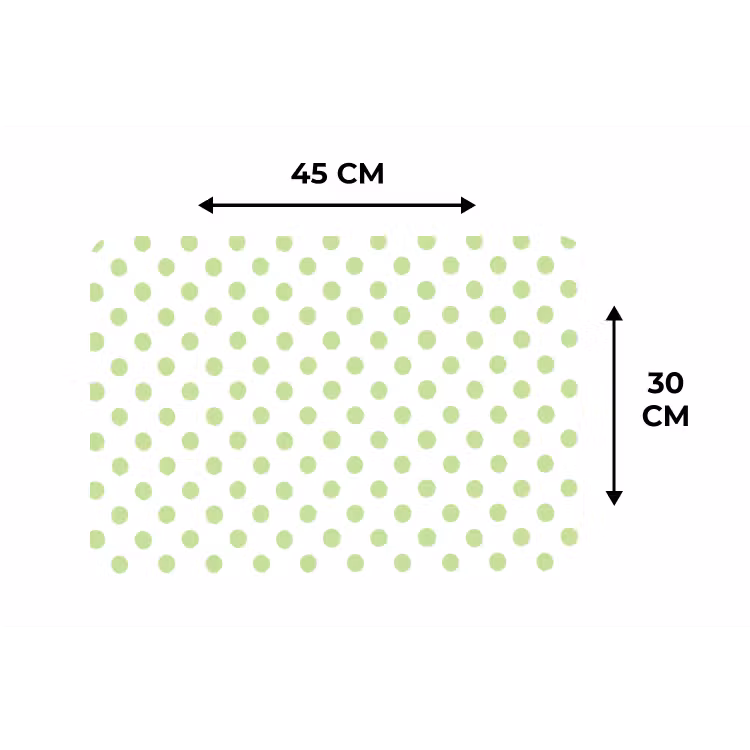 Dots - Klassiek - Groen Placemat vinyl groot 368 -specs