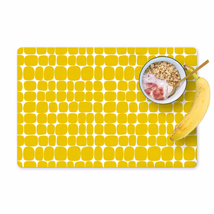 Stippen - Modern - Geel Placemat vinyl groot 368 -zzzproduct_Kitchenyeah-website