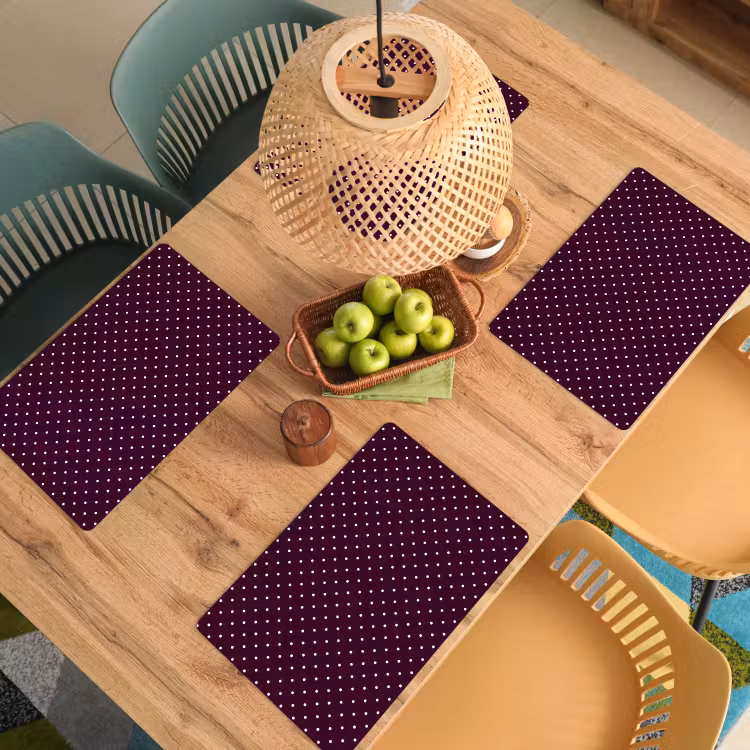Stippen - Modern - Paars Placemat vinyl groot 368 -zzsfeer5_Kitchenyeah-website