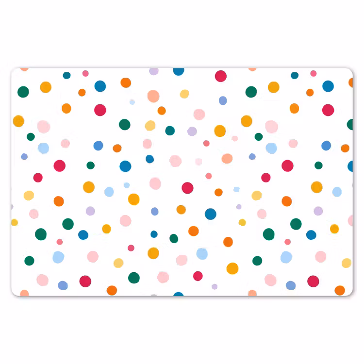 Stippen - Speels - Kleurrijk Placemat vinyl groot 368 -zzsfeer1_Kitchenyeah-website