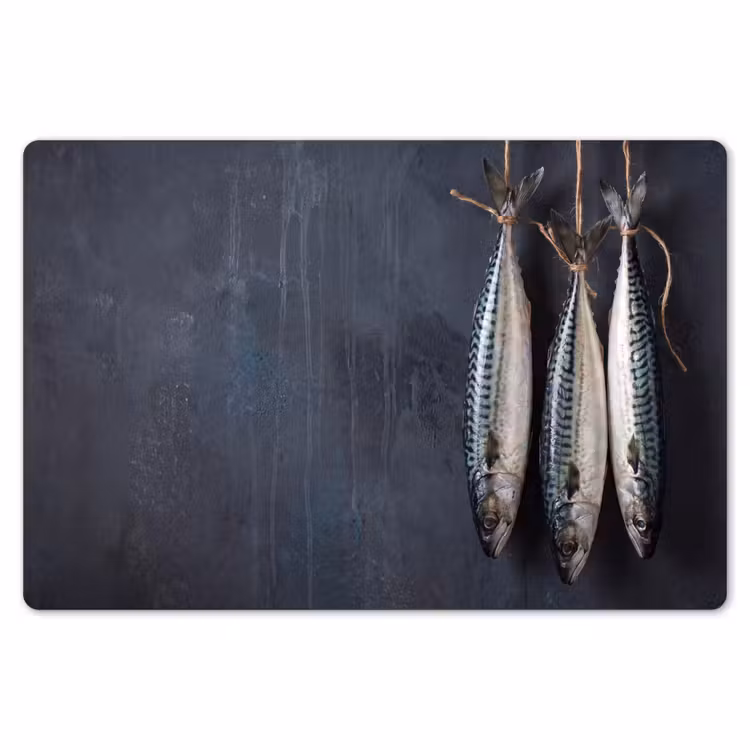 Tischset - 6 Stück - Drei Fische – Seil - Drie vissen - Touw Placemat vinyl groot