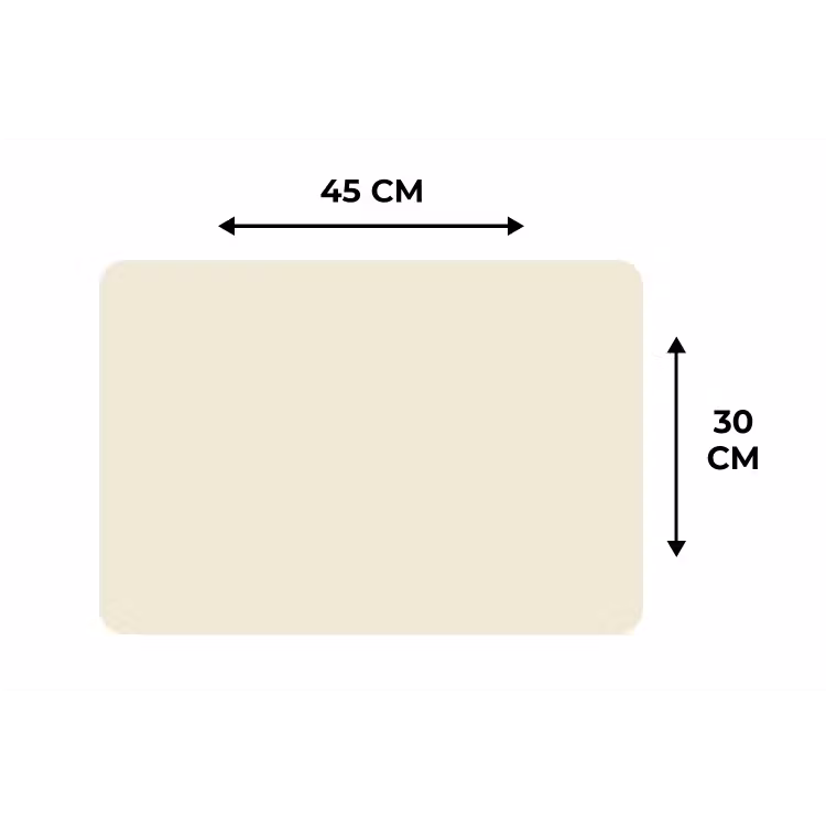 Drop - Delay - Nude Placemat vinyl groot 368 -specs