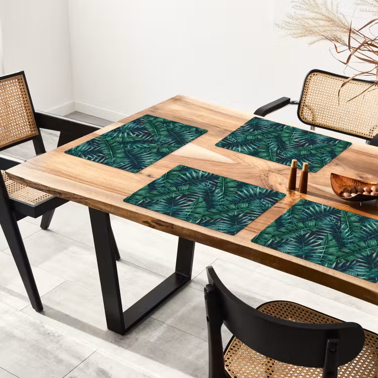 Jungle - Bladeren - Tropical Placemat vinyl groot -zzsfeer4_Kitchenyeah-website