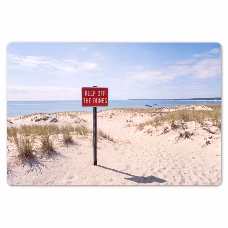 Duin - Bord - Kust - Landschap - Rood Placemat vinyl groot -zzsfeer1_Kitchenyeah-website
