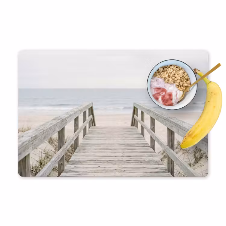 Duinen - Vlonder - Oceaan Placemat vinyl groot -zzzproduct_Kitchenyeah-website