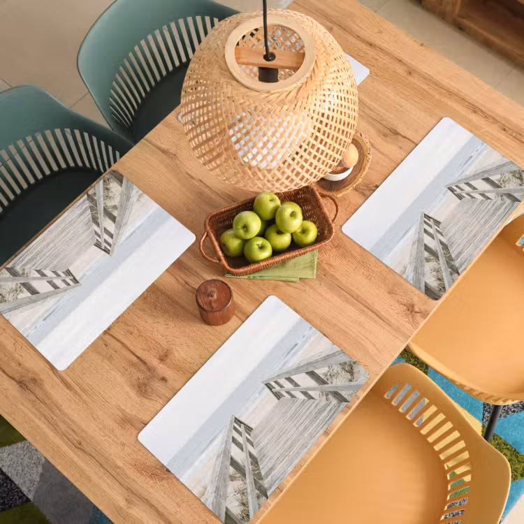 Duinen - Vlonder - Oceaan Placemat vinyl groot -zzsfeer5_Kitchenyeah-website