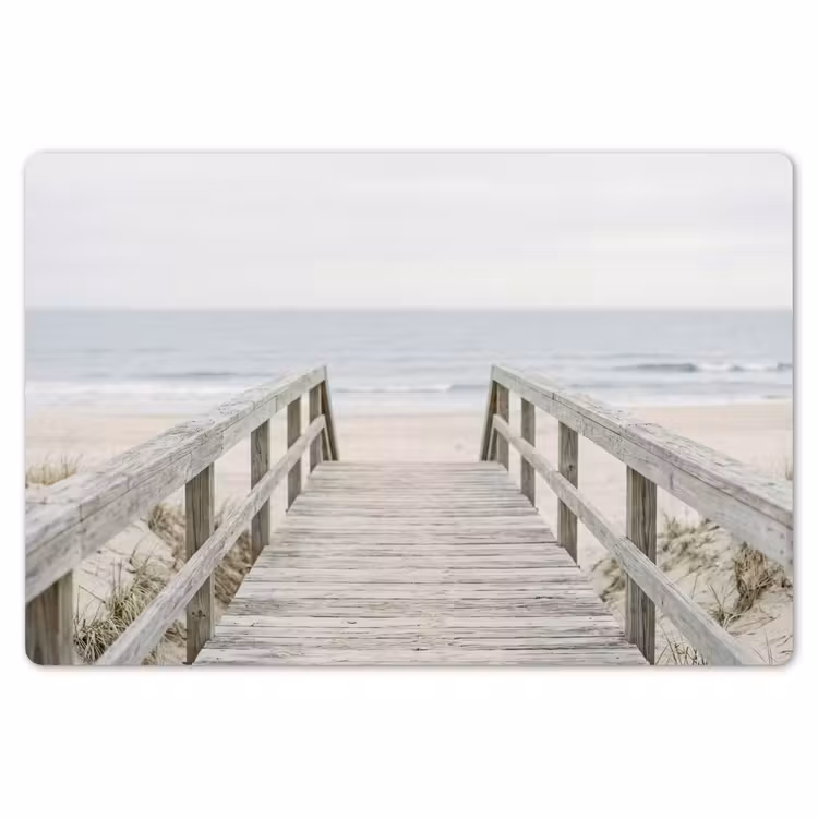 Duinen - Vlonder - Oceaan Placemat vinyl groot -zzsfeer1_Kitchenyeah-website