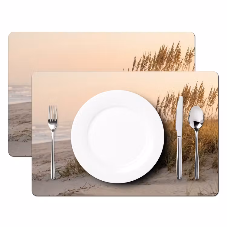 Duinlandschap - Zonsondergang - Strand Placemat vinyl groot -zzsfeer2_Kitchenyeah-website