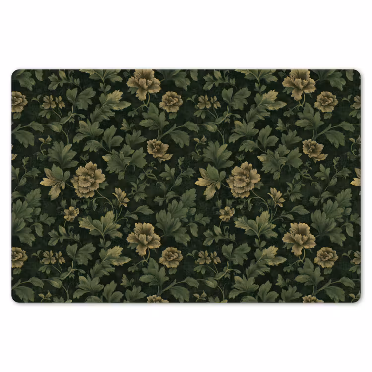 Donker - Groen - Goud - Botanisch Placemat vinyl groot 368 -zzsfeer1_Kitchenyeah-website