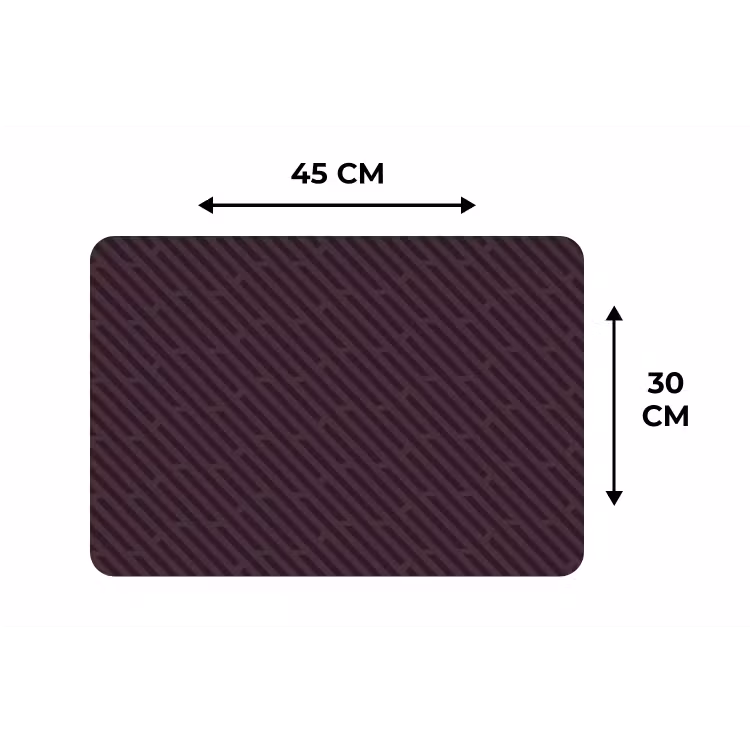 Donker - Paars - Patroon - Strepen Placemat vinyl groot 368 -specs