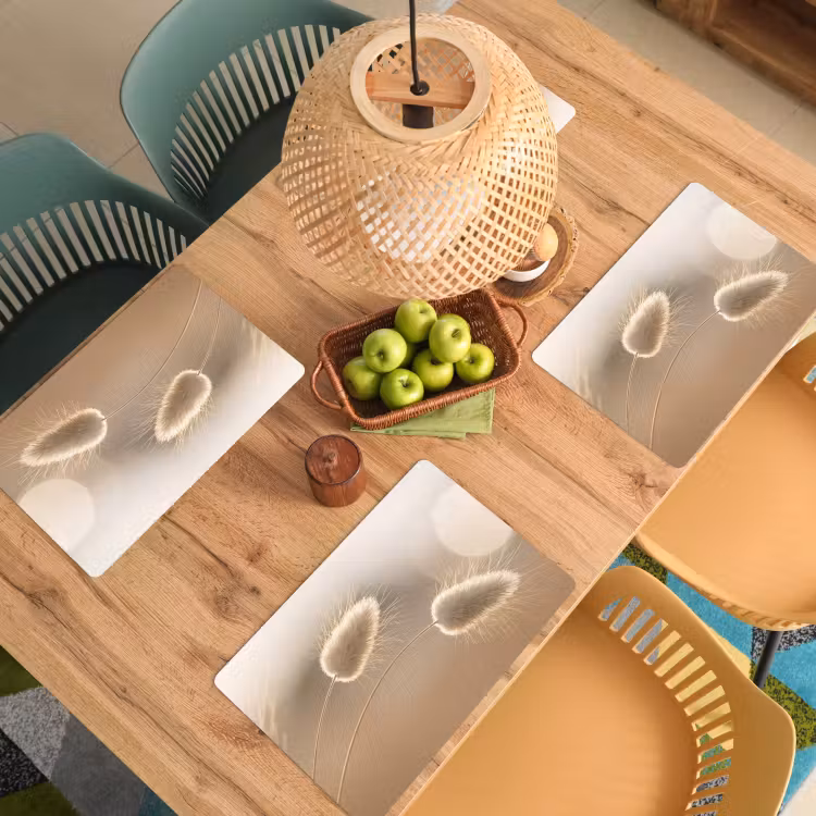 Hazestaartgras - Graanharen - Zonlicht Placemat vinyl groot -zzsfeer5_Kitchenyeah-website