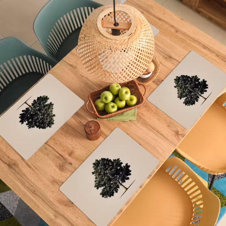 Eikenboom - Schaduw - Egaal Placemat vinyl groot -zzsfeer5_Kitchenyeah-website