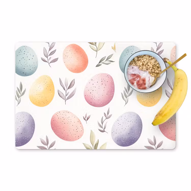 Eieren - Kleurrijk - Patroon Placemat vinyl groot -zzzproduct_Kitchenyeah-website