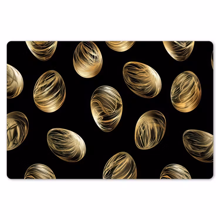 Eieren - Goud - Patroon Placemat vinyl groot -zzsfeer1_Kitchenyeah-website