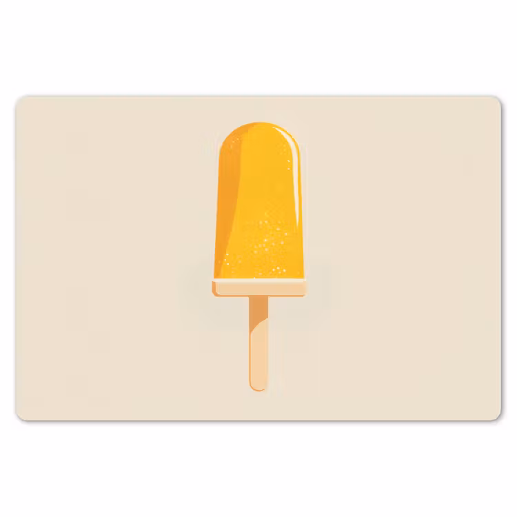 Oranje - Stokje - Waterijsje Placemat vinyl groot -zzsfeer1_Kitchenyeah-website