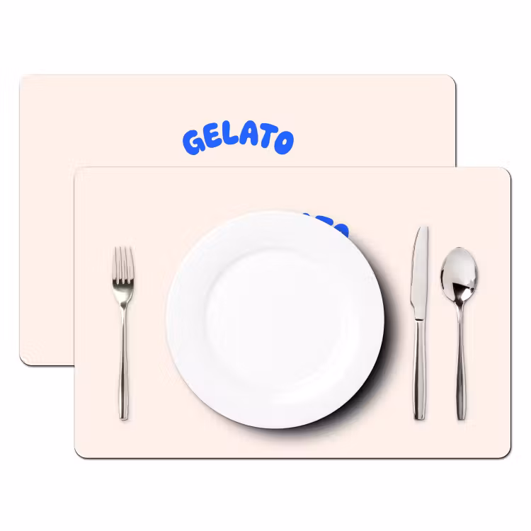 IJs - Citroen - Illustratie - Geel - Dessert Placemat vinyl groot -zzsfeer2_Kitchenyeah-website