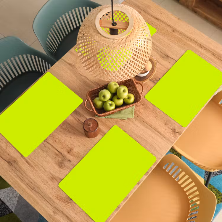 Electric - Lemon - Geel Placemat vinyl groot 368 -zzsfeer5_Kitchenyeah-website