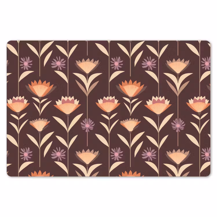 Elegant - Retro - Bruin Placemat vinyl groot 368 -zzsfeer1_Kitchenyeah-website