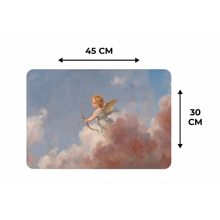 Engel - Pijl en boog - Mythologie - Klassiek Placemat vinyl groot -specs