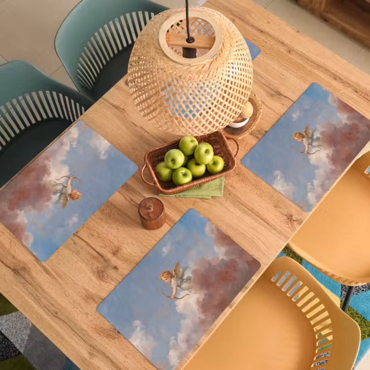 Engel - Pijl en boog - Mythologie - Klassiek Placemat vinyl groot -zzsfeer5_Kitchenyeah-website