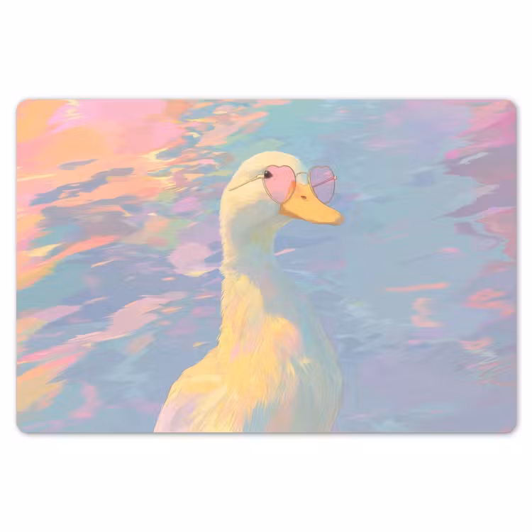 Eend - Zonnebril - Water Placemat vinyl groot -zzsfeer1_Kitchenyeah-website