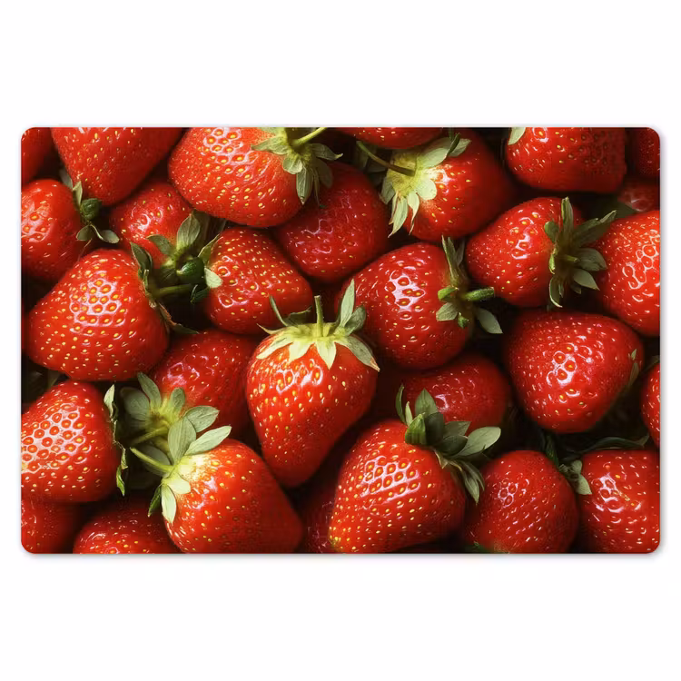 Aardbei - Fruit - Rood Placemat vinyl groot -zzsfeer1_Kitchenyeah-website