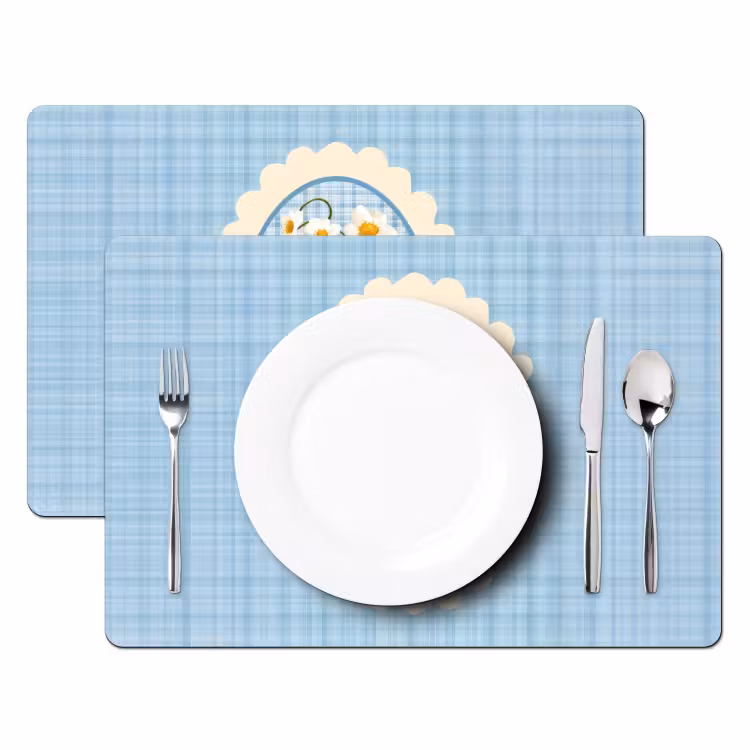 Aardbeien - Lijst - Rood - Geruit Placemat vinyl groot -zzsfeer2_Kitchenyeah-website