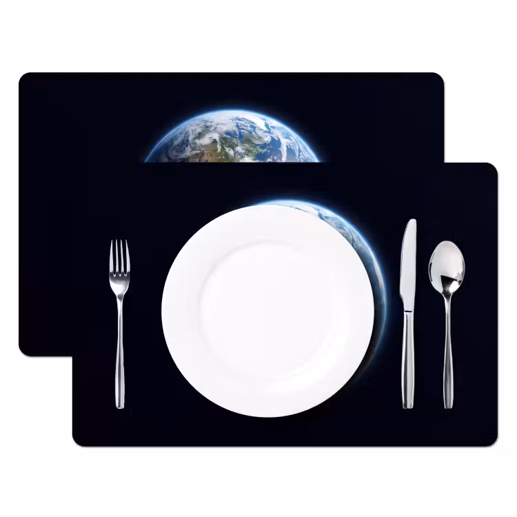 Tischset - 6 Stück - Erde – Weltraum – Kosmos - Aarde - Ruimte - Kosmos Placemat vinyl groot