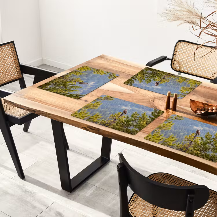 Uil - Oehoe - Bomen - Natuur Placemat vinyl groot -zzsfeer4_Kitchenyeah-website