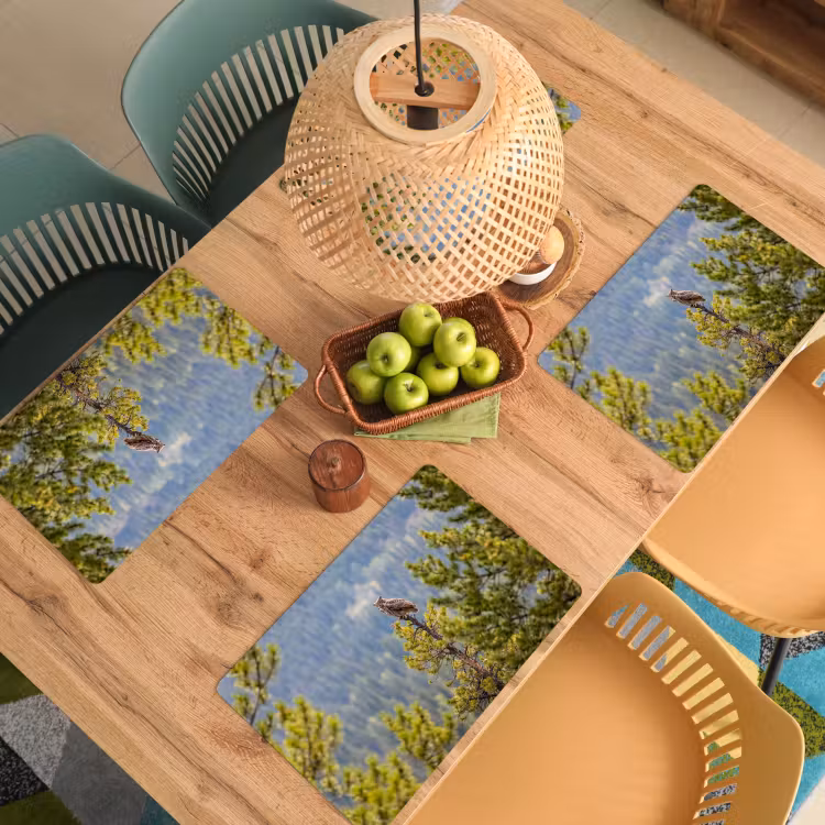 Uil - Oehoe - Bomen - Natuur Placemat vinyl groot -zzsfeer5_Kitchenyeah-website