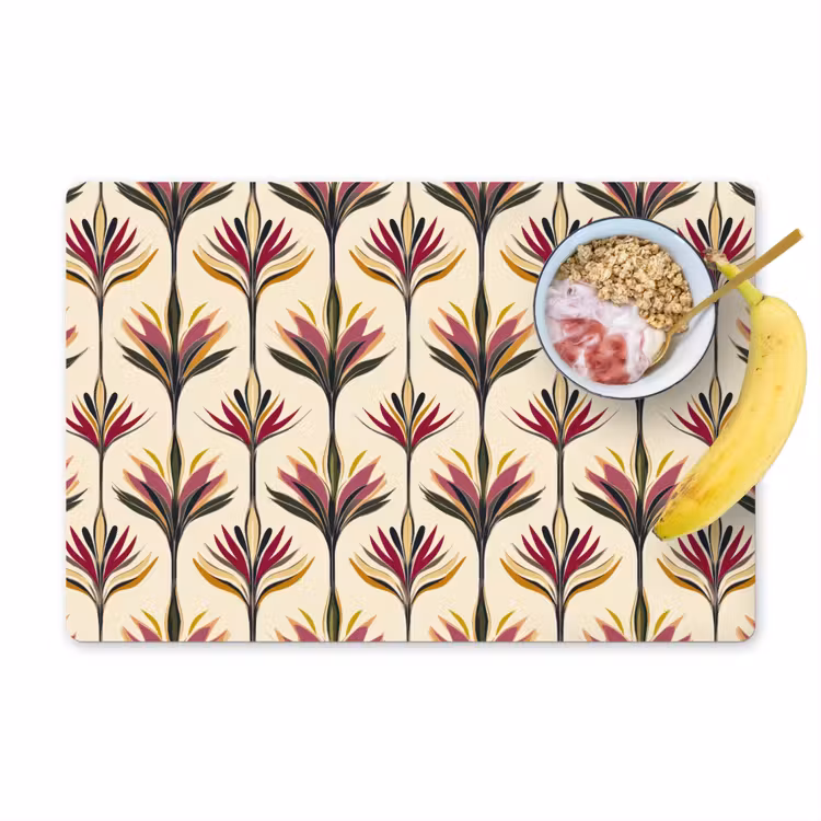 Waaier - Motief - Kleurrijk Placemat vinyl groot 368 -zzzproduct_Kitchenyeah-website
