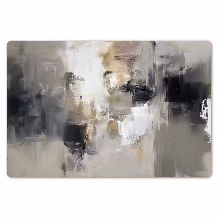 Kleurenpalet - Penseelstreken - Beige - Nevelig Placemat vinyl groot -zzsfeer1_Kitchenyeah-website