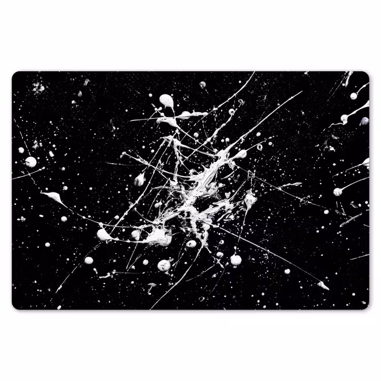 Verfspatten - Wit - Abstract - Explosie Placemat vinyl groot -zzsfeer1_Kitchenyeah-website