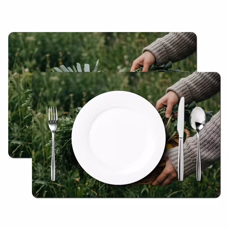 Veld - Groenten - Biologisch - Oogst Placemat vinyl groot -zzsfeer2_Kitchenyeah-website
