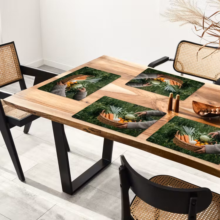 Veld - Groenten - Biologisch - Oogst Placemat vinyl groot -zzsfeer4_Kitchenyeah-website