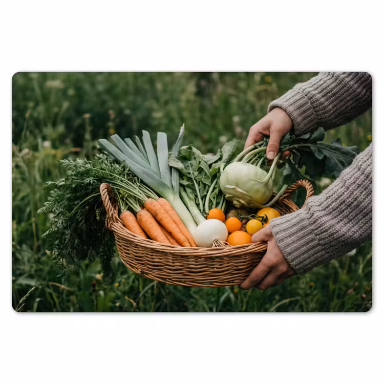 Veld - Groenten - Biologisch - Oogst Placemat vinyl groot -zzsfeer1_Kitchenyeah-website