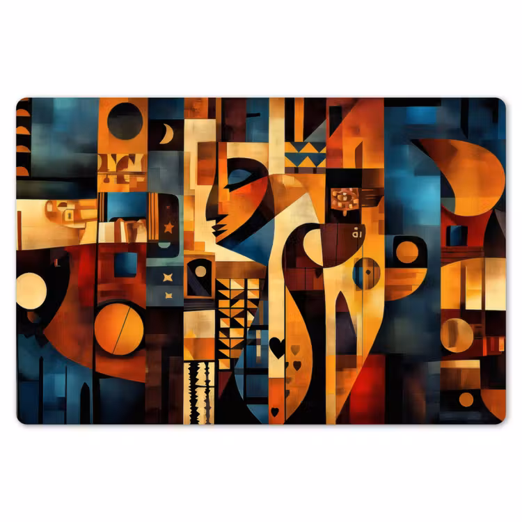 Figuren - Abstract - Symbolen Placemat vinyl groot -zzsfeer1_Kitchenyeah-website