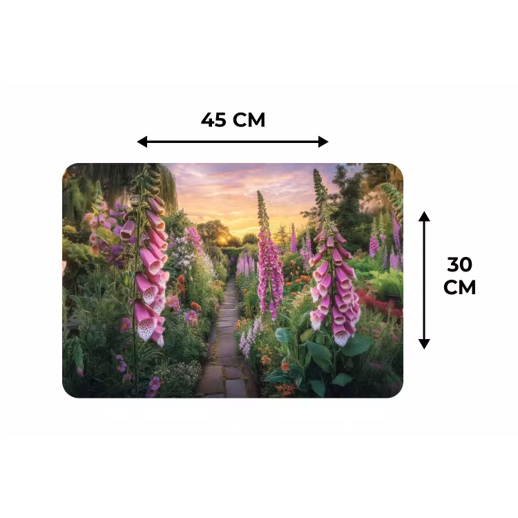 Vingerhoedskruid - Bloemen - Tuin Placemat vinyl groot -specs