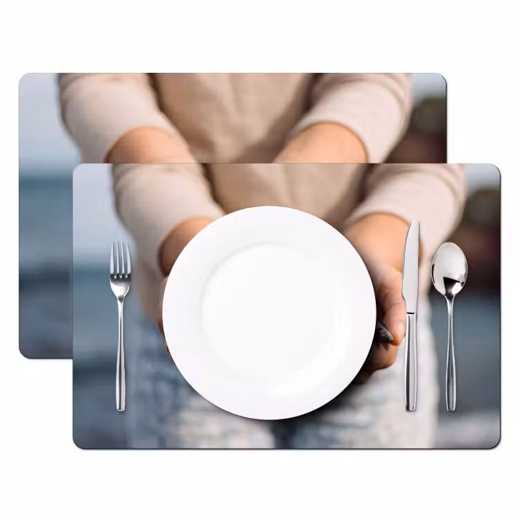 Tischset - 6 Stück - Fisch – Hände – Natur - Vis - Handen - Natuur Placemat vinyl groot