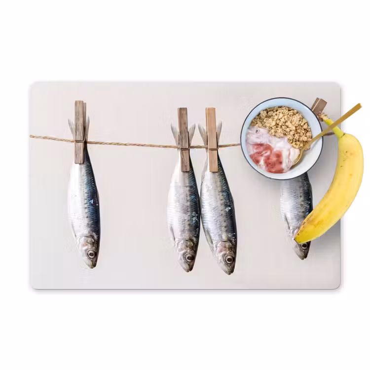Tischset - 6 Stück - Fisch – Hängend – Essen - Vis - Hangend - Eten Placemat vinyl groot