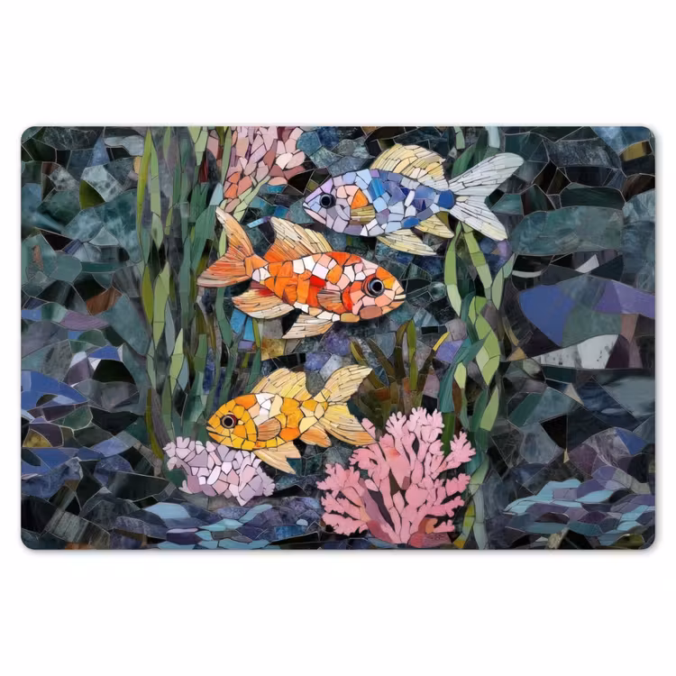 Vissen - Koraal - Zee - Mozaïek Placemat vinyl groot -zzsfeer1_Kitchenyeah-website