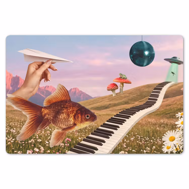 Tischset - 6 Stück - Fisch – Natur – Abstrakt - Vis - Natuur - Abstract Placemat vinyl groot
