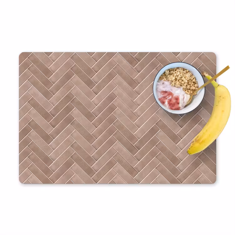 Visgraat - Wandtegel - Oudroze - Terracotta Placemat vinyl groot 368 -zzzproduct_Kitchenyeah-website
