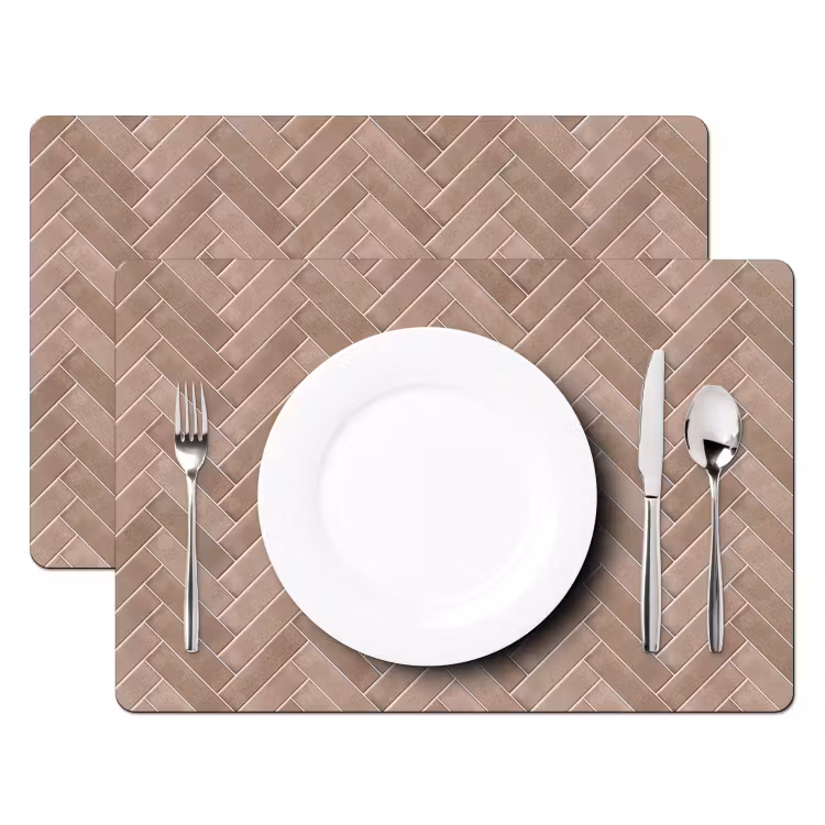 Visgraat - Wandtegel - Oudroze - Terracotta Placemat vinyl groot 368 -zzsfeer2_Kitchenyeah-website