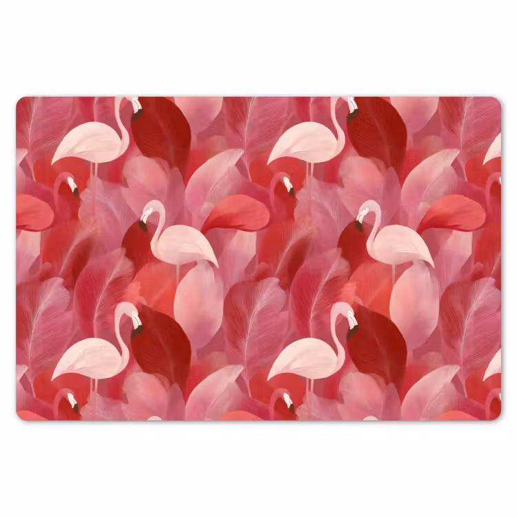 Flamingo - Botanisch - Elegant - Roze - Rood Placemat vinyl groot 368 -zzsfeer1_Kitchenyeah-website